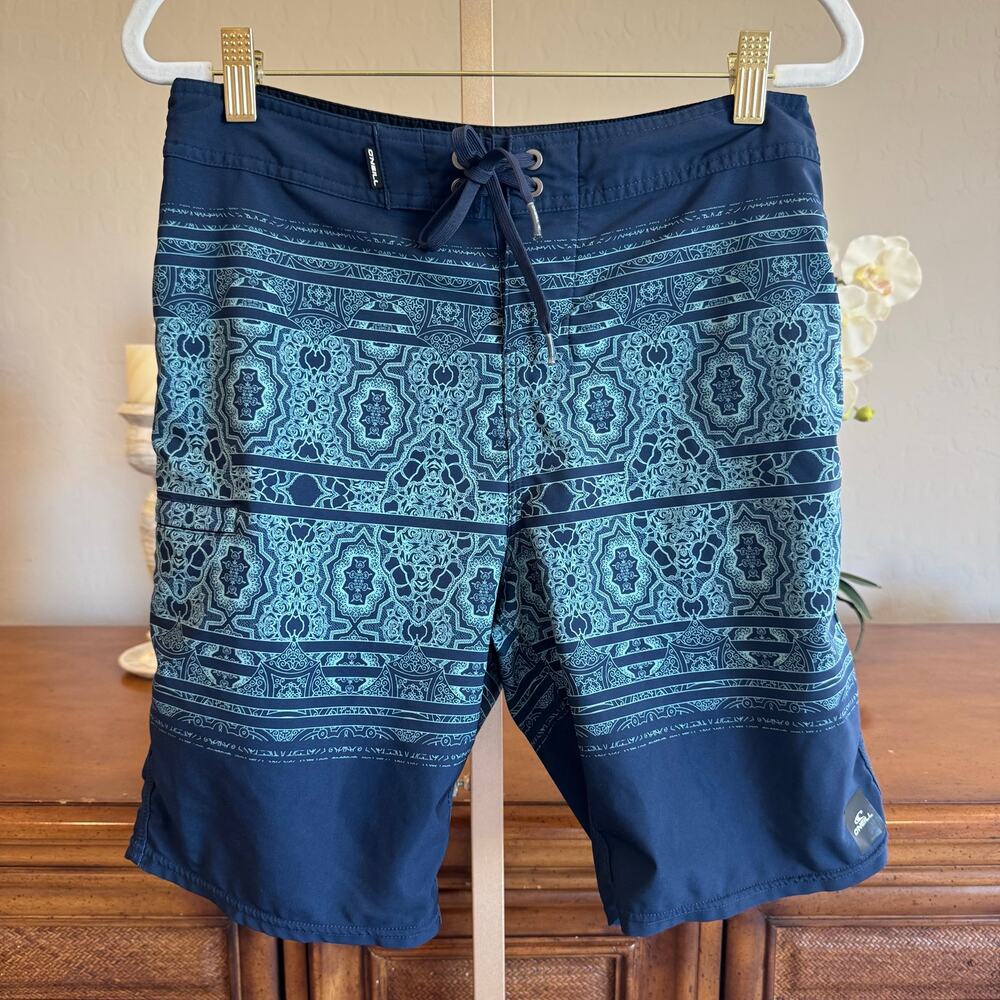 O’Neill Hyperfreak Board Shorts Men’s Size 30 Blue Surf Swim Trunks - Picture 3 of 12